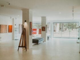 Yallingup Aboriginal Art Interior showing artworks, layout, didgeridoos
