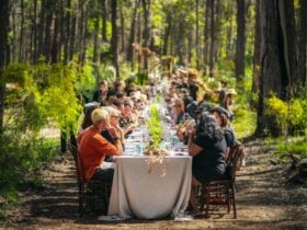 Nature's Table long table in the middle of the Tanah Marah Forest
