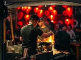 Night Hawker street eats style cuisine