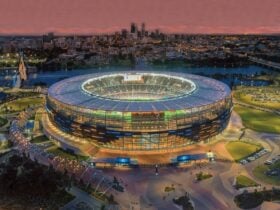 Perth Stadium aerial image