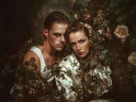 Aladair Kent as RomÃ©o nad Samantha Clarke as Juliette in ROMÃO ET JULIETTE