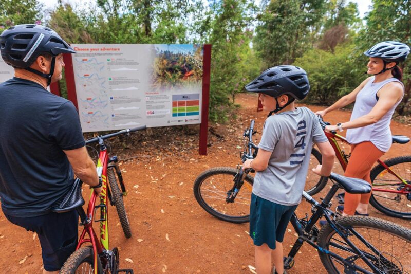 MTB Family at trail head