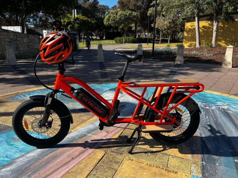 Want an eBike ride but your partner isn't confident? Jump on our cargo bike with your passenger.