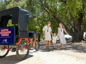 Young family on Rottnest Island Rickshaws
