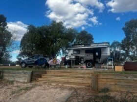 camper and vehicle