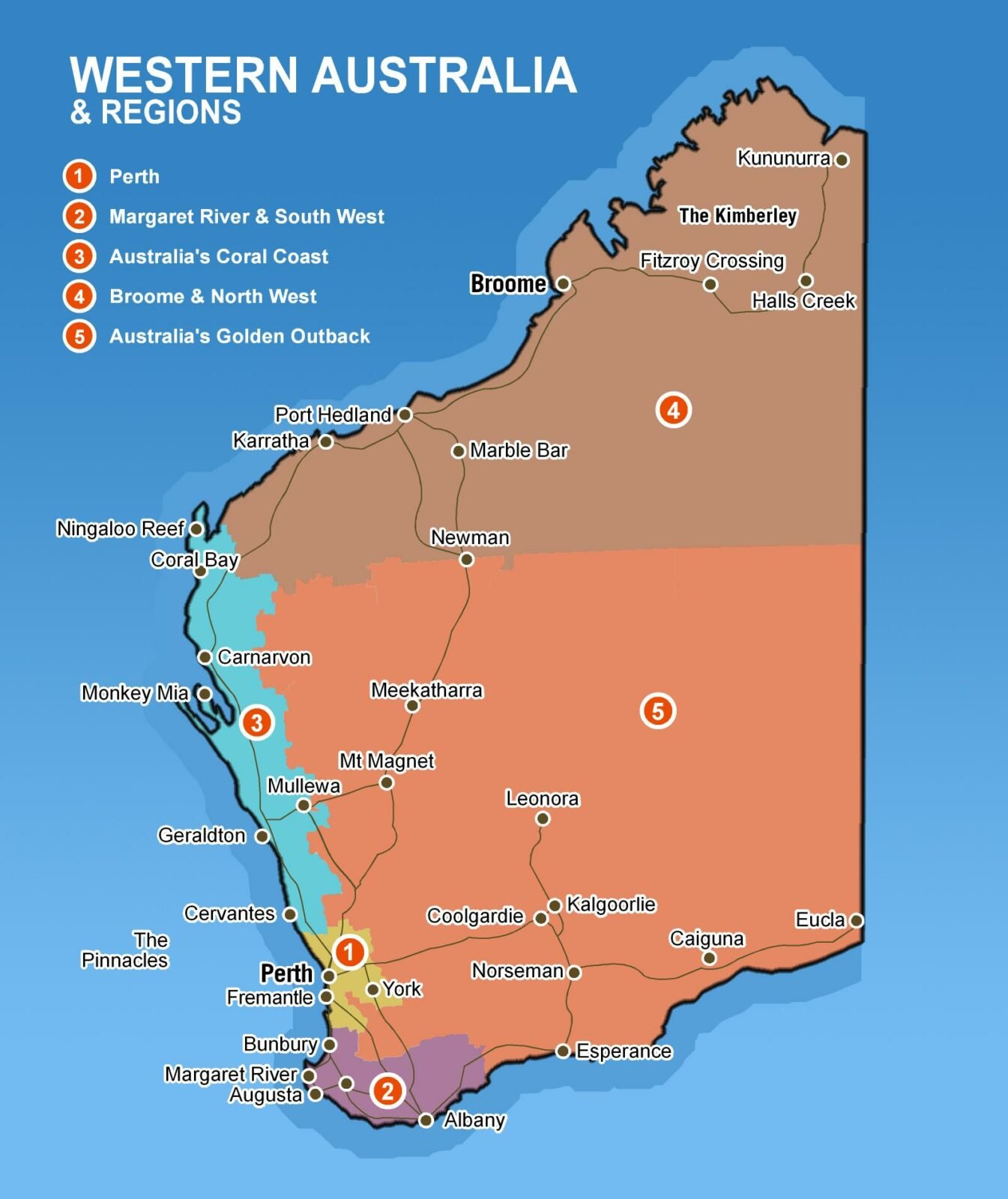 Map of Western Australia | Western Australia map-of-western-australia-western-australia